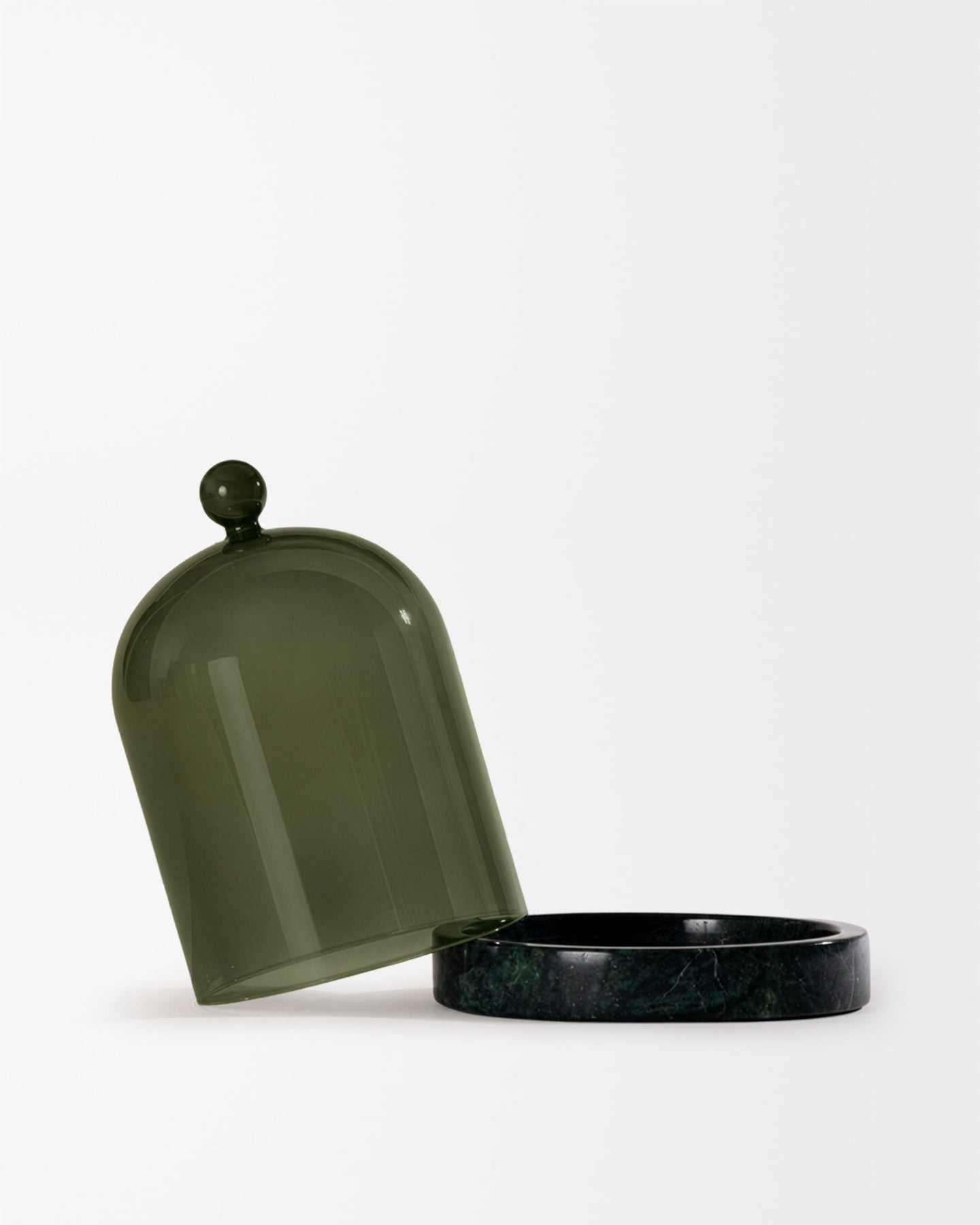 Poured New York Moss Cloche + Stone | Here & Always