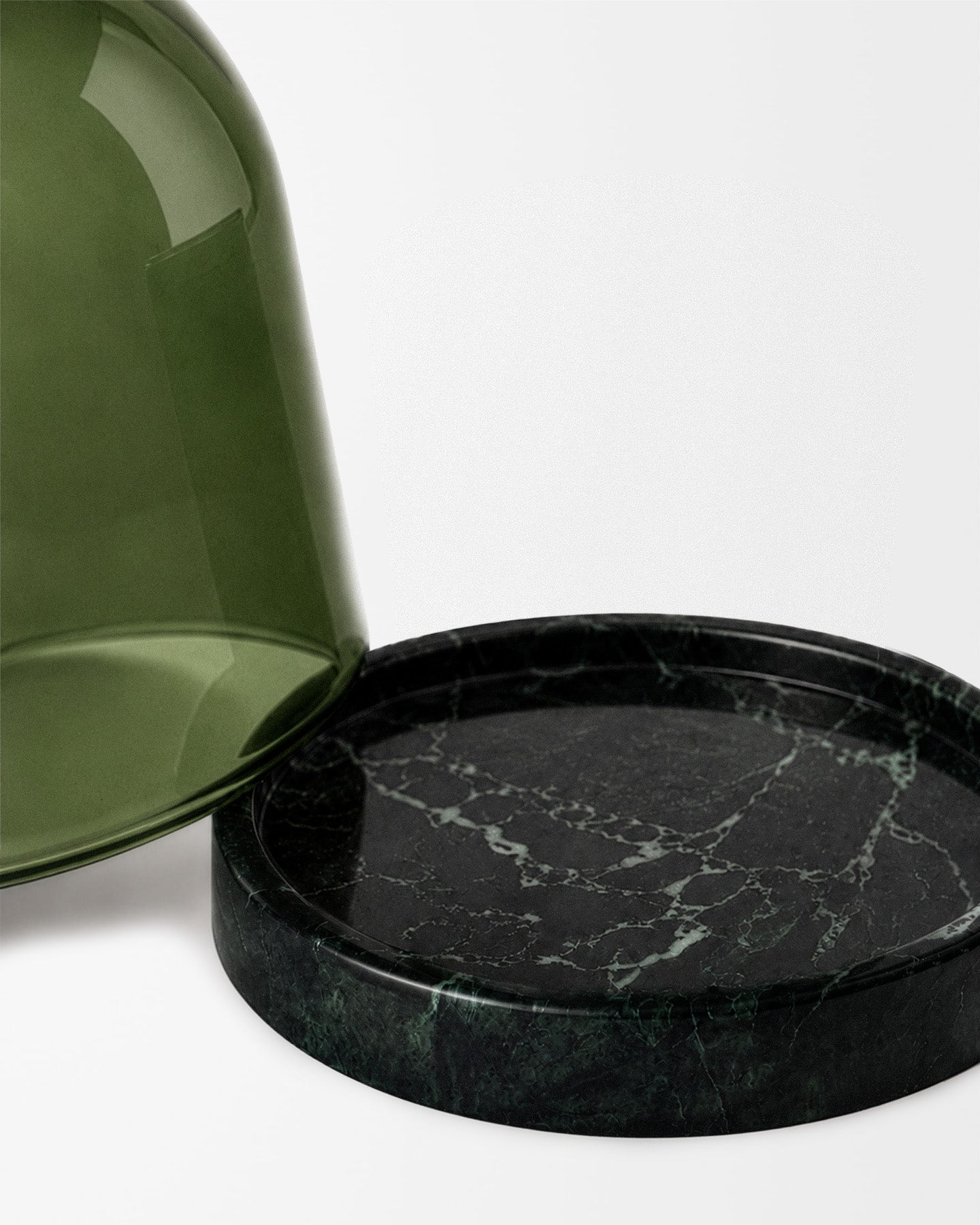 Poured New York Moss Cloche + Stone | Here & Always