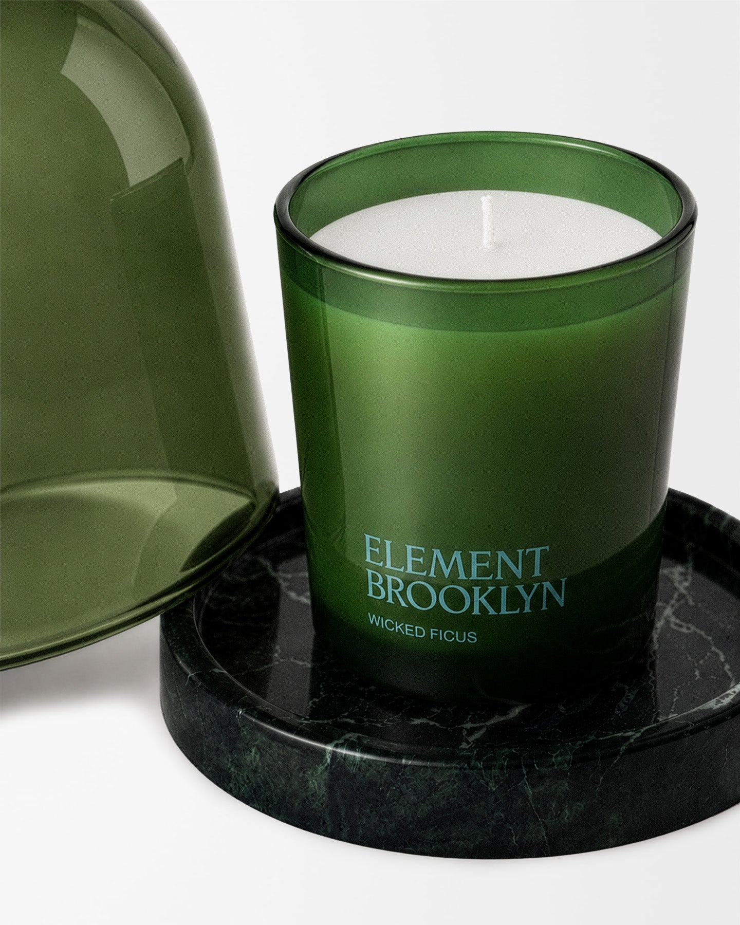 Poured New York Moss Cloche + Stone | Here & Always