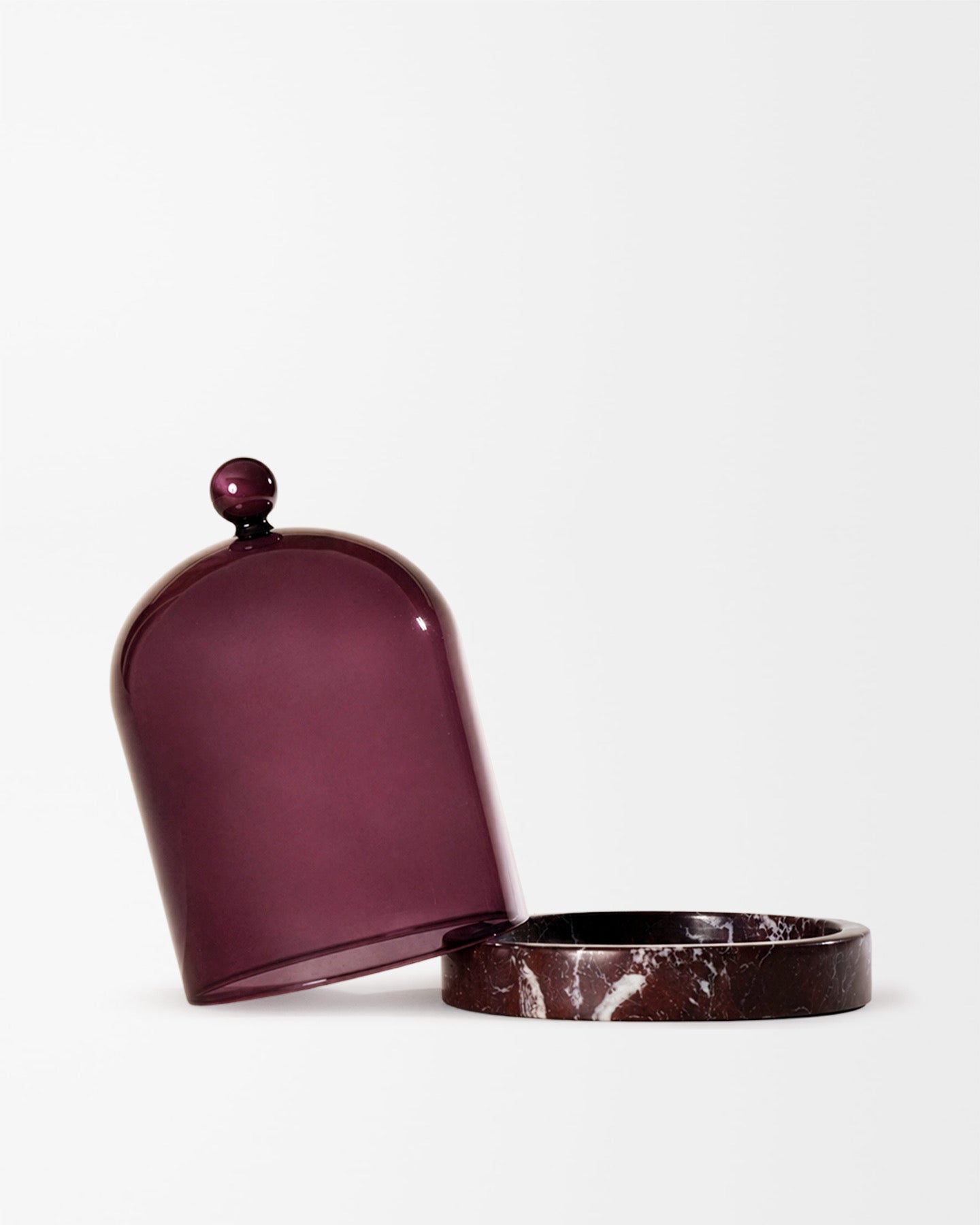Poured New York Violet Cloche + Stone | Here & Always