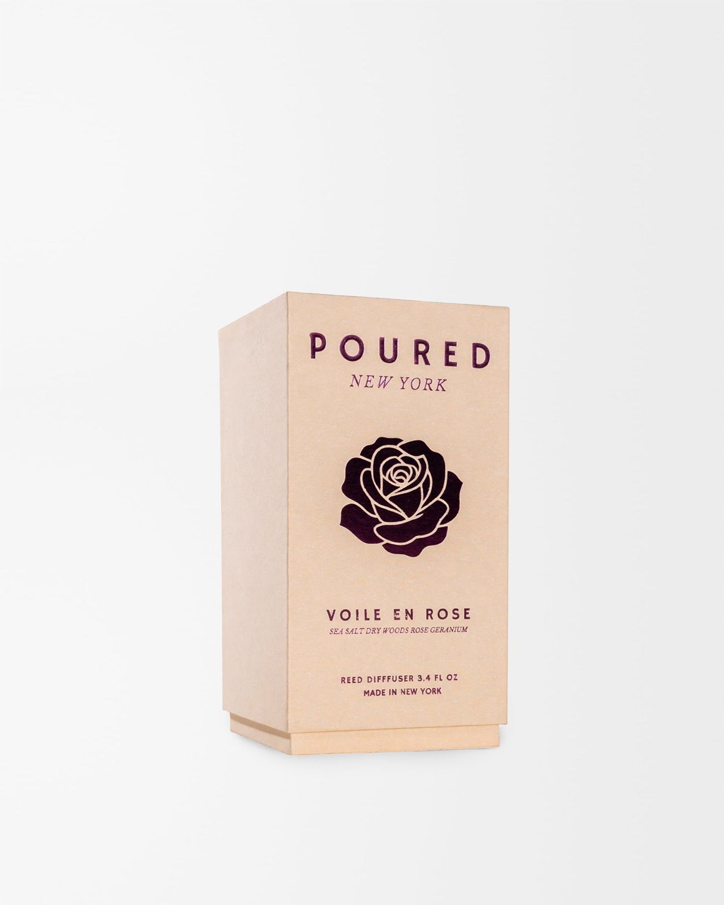 Poured New York Voile en Rose Reed Diffuser Reed Diffuser | Here & Always