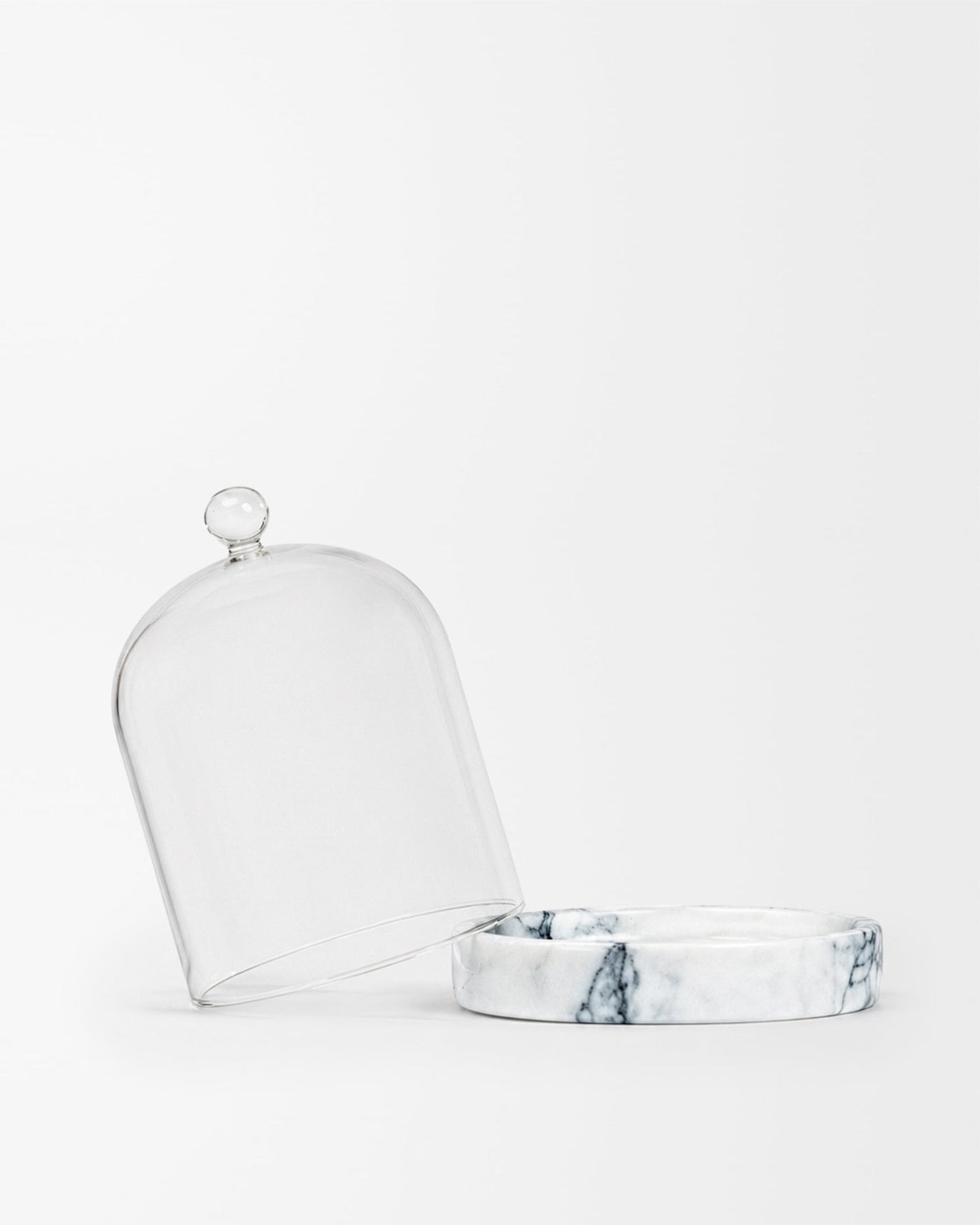 Poured New York White Cloche + Stone | Here & Always