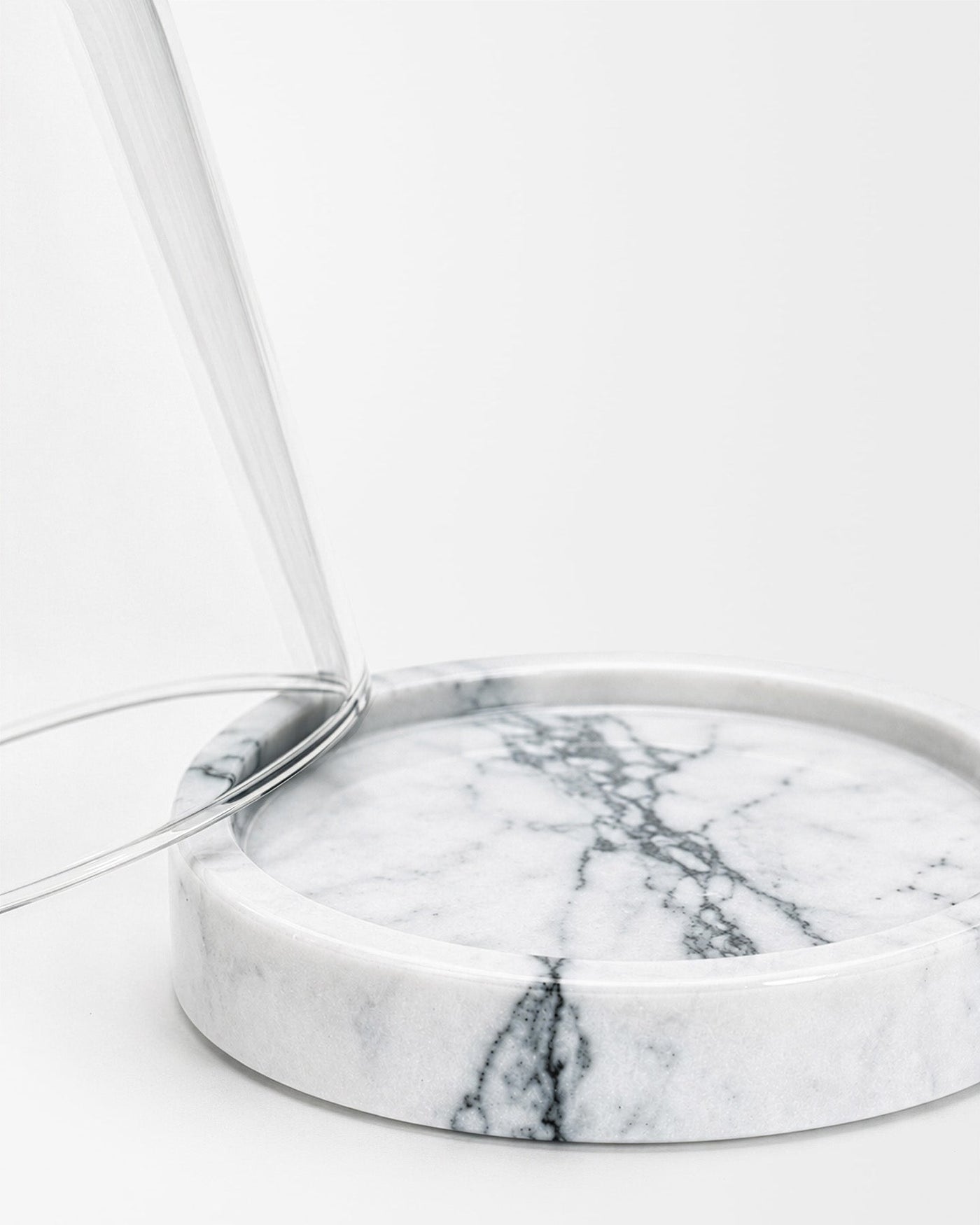 Poured New York White Cloche + Stone | Here & Always